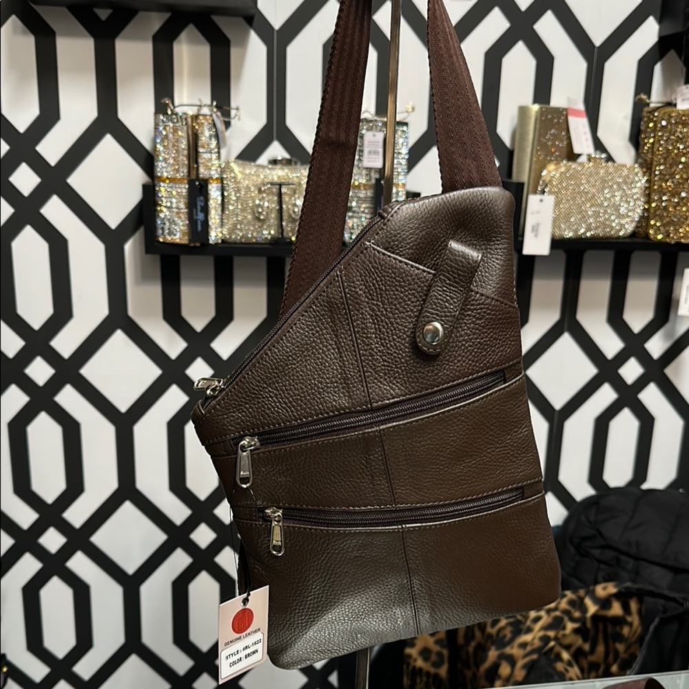 Brown Leather Men's Bag